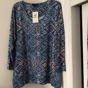 Women’s Plus Size 3X Studded Top